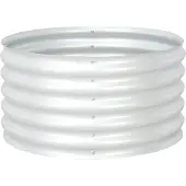 vidaXL Lit surélevé de jardin 80x80x44 cm Acier galvanisé argenté