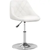 vidaXL Tabouret de bar blanc similicuir