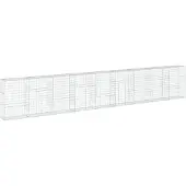 vidaXL Gabion avec couvercle 900x50x150 cm Fer galvanisé