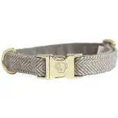 Kentucky Dogwear Collier pour Chien - Laine - Beige - L - 42-68 cm
