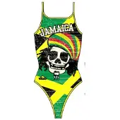 Turbo Jamaica Thin Strap Swimsuit Multicolore 3-4 Years Fille