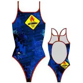 Turbo Flamable Swimsuit Bleu 3XL Femme