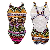 Turbo Azteki Swimsuit Orange 2XL Femme