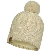 Buff Knitted Polar Beanie Beige