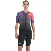Sportful Bomber Short Sleeve Race Suit Noir,Violet XL Femme