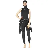 Mares Flexa 3 Mm Hooded Thermal Vest Noir 1 Femme