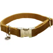 Kentucky Velvet Dog Collar Marron 18-26 cm