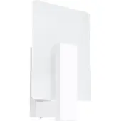 Sollux Applique LAPPO blanc 1xE14 10W bois/verre 30.5x12x16cm
