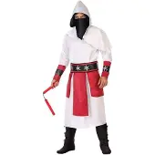 Atosa Ninja Costume Blanc XS-S Enfants