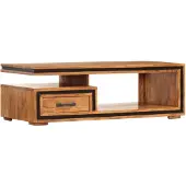vidaXL Table basse en bois massif d'acacia 100x45x33 cm