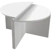 Skye Decor , Dolunay - White, table basse, blanche, 100 % PANNEAUX DE PARTICULES MÉLAMINÉS, 70 x 38 x 51,8 cm