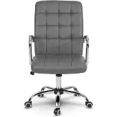 Sofotel 2431 Fauteuil de bureau Benton, simili cuir, gris