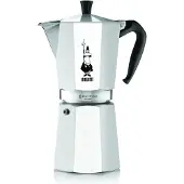 Bialetti Moka 12 tasses, Cafetière moka, Argent