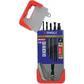 Tivoly Jeu de forets à métaux HSS avec 1/4 "HEX shank Clipster 5pcs. Ø3-8mm (3-8 mm (mèches à bois))