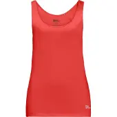 Jack Wolfskin Pack & Go Sleeveless T-shirt Rouge,Orange L Femme