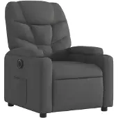 vidaXL Fauteuil relax électrique noir tissu