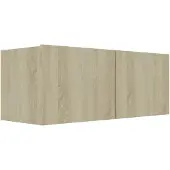 vidaXL Armoire TV Chêne Sonoma 80x30x30 cm Bois composite