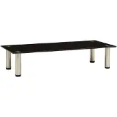 vidaXL Table TV 80x35x17 cm noir verre trempé