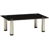 vidaXL Table TV 40x35x17 cm noir verre trempé