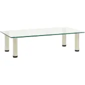 vidaXL Table TV 60x35x17 cm Verre trempé transparent