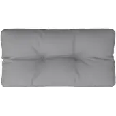 vidaXL Coussin de palette gris 70x40x12 cm tissu