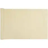 vidaXL Pare-vue balcon Crème 600x90 cm PVC