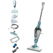 Black & Decker Nettoyeur balai vapeur 1600w bleu - - BHSM166DSMQS - steamitt