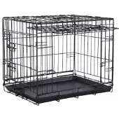 Brekz cage noire avec porte coulissante lot économique (noire)