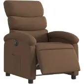 vidaXL Fauteuil relax électrique marron Tissu