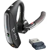Poly Voyager 5200 USB-A Bluetooth Headset +BT700 dongle Sans fil Crochets auriculaires Bureau/Centre d'appels USB Type-A Noir