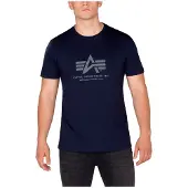 Alpha industries T-Shirt bleu marine / gris basalte