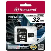 Transcend Micro Sdhc 32gb Class 10 Uhs-i 400x Memory Card With Adapter Multicolore