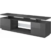 Mirjan 24 Meuble TV SALTA – graphite / graphite brillant