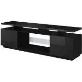 Mirjan 24 Meuble TV SALTA – noir / noir brillant
