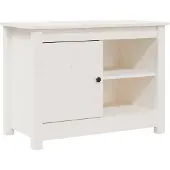 vidaXL Armoire TV Blanc 70x36,5x52 cm Pin massif