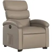 vidaXL Fauteuil relax avec releveur électrique Cappuccino similicuir