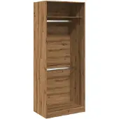 vidaXL Armoire Artisan-Chêne 80x50x200 cm Bois composite