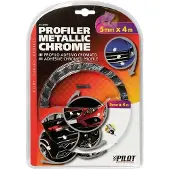 Pilot Profiler, ruban adhésif chromé pour profilés - 4 m - 5 mm