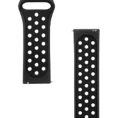 Source Double Silicone Band 22mm (22 mm, Silicone), Sangles de montre, Noir