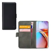 Mobilize Porte-monnaie classique Gelly (Motorola Edge 40 Pro), Coque pour téléphone portable, Noir