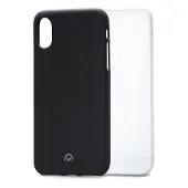 Mobilize Gummi-Gelly-Hülle (Apple iPhone XS Max), Coque pour téléphone portable, Noir