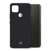 Mobilize Gummi-Gelly-Hülle (Realme C25Y), Coque pour téléphone portable, Noir