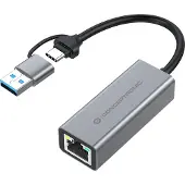 Conceptronic Abby08g Usb-a To Rj45 Adapter Argenté