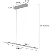 Steinhauer Suspension design Bande 114cm gris