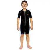 Cressi Lido Baby 2 Mm Junior Short Sleeve Shorty Noir 8-9 Years Enfants