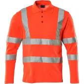 Mascot Safe Classic 18283 Long Sleeve Polo Orange 2XL