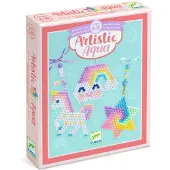 Djeco Jeu créatif Artistic Aqua Perles à repasser Arc-en-ciel