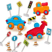 SES Creative Pâte à Modeler - Voitures av. Panneaux de signalisa - - UneTaille - Pâte à Modeler