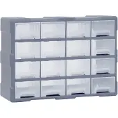 vidaXL -Organisateur avec 16 petites boîtes 52x16x37 cm