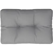vidaXL Coussin de palette gris 60x40x12 cm tissu